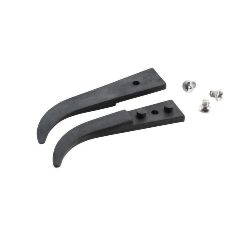 ESD Plastic Tips, Style 2A, Carbon PEEK Tips for 2ABCPR.SA, Curved, Round, 1.6"